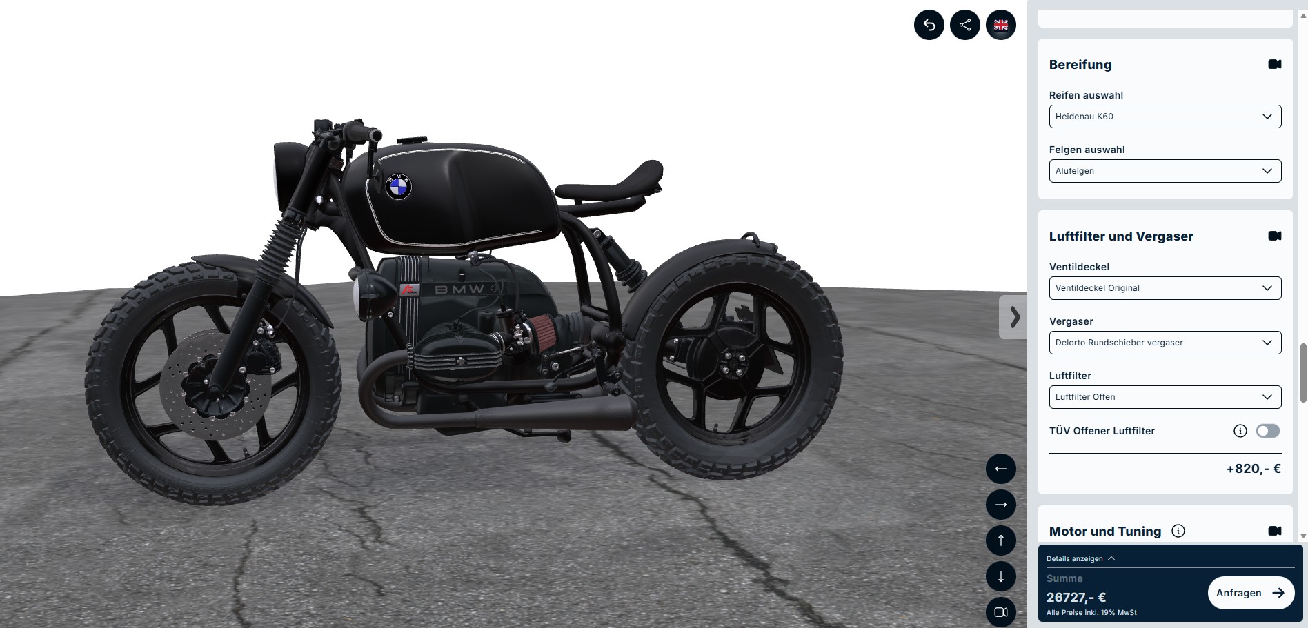 3d Motorrad Konfigurator