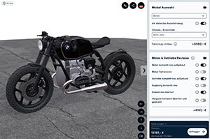 3D Motorrad Konfigurator