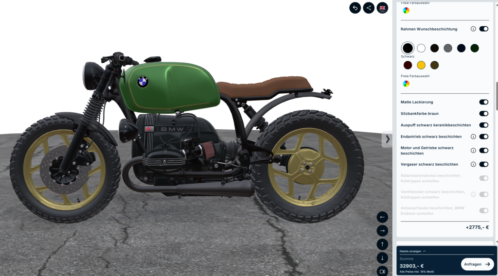 3d Motorrad Konfigurator
