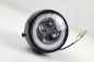 Preview: LED headlight Daytona 4 3/4 inch black matt, side mounting