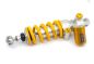 Preview: Öhlins STX46 silber/gelb Länge 374mm +7/-5, Zugstufe & Druckstufe & Federvorspannung hydr. einstellbar
