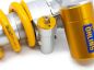 Preview: Öhlins STX46 silber/gelb Länge 374mm +7/-5, Zugstufe & Druckstufe & Federvorspannung hydr. einstellbar