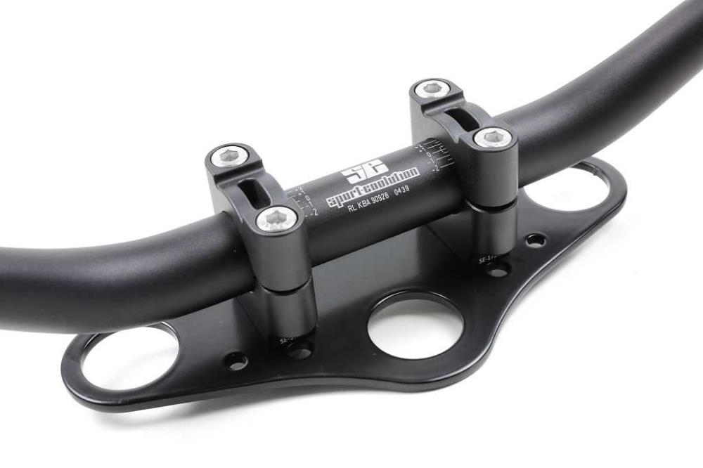 Preview: SE handlebar conversion kit Ø28,6mm handlebars for original triple clamps with TÜV certificate for BMW 2-valve models