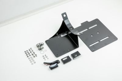 BMW R65 R80 R100 Monolver Twinshock license plate holder at the side with TÃœV certificate