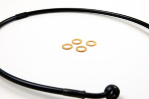 SE Stahlflex Bremsleitung f. originale Gabeln + mittelhoher Lenker (SE 22mm; 28,6mm)