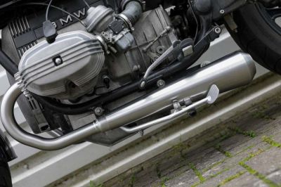 BMW R65 Monolever Bobber short 2-2 exhaust with ABE