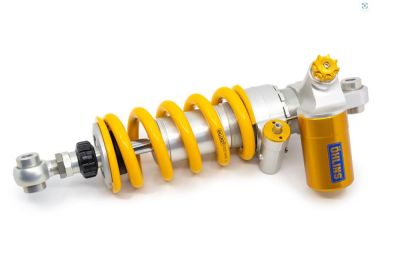 Öhlins STX46 silber/gelb Länge 368mm +7/-5, Zugstufe & Druckstufe & Federvorspannung hydr. einstellbar