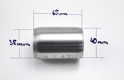 BMW R45 R65 R80 R100 stainless steel rear silencer