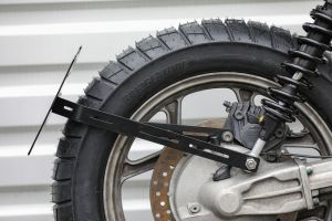 BMW K75 K100 Monolever licence plate holder in the centre of the rear wheel drive