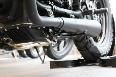 SE Side stand all BMW 2-Valve - manual folding with ignition interrupter switch