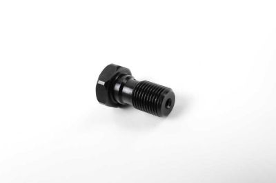 Hohlschraube für Bremsleitung M10 X 1,00 schwarz eloxiert