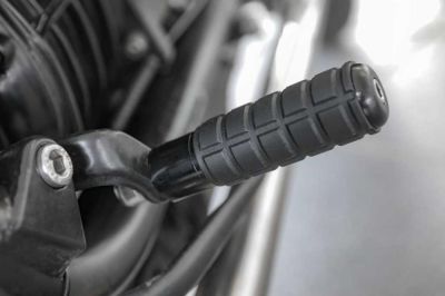 SE rigid rider footrests aluminium for BMW 2-valves