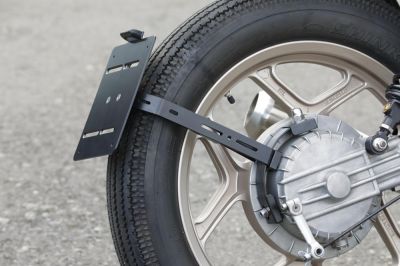 SE Monolever Twinshock central license plate holder with TÜV certificate for BMW R45 R65 R80 R100