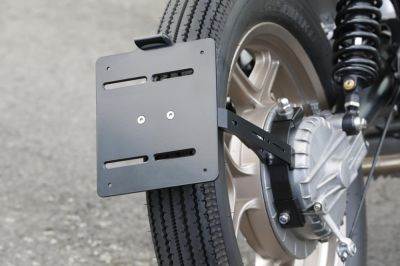 SE Monolever Twinshock central license plate holder with TÜV certificate for BMW R45 R65 R80 R100