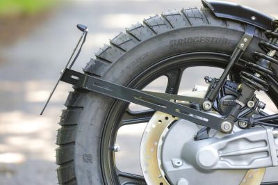 BMW K75 K100 Monolever licence plate holder in the centre of the rear wheel drive