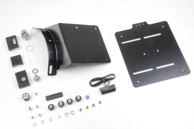 BMW R65 R80 R100 Monolver Twinshock license plate holder at the side with TÃœV certificate