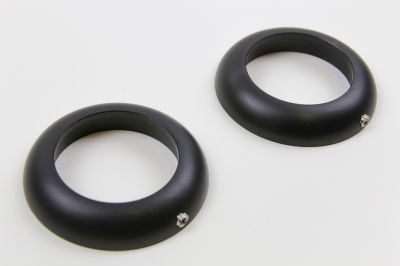 BMW R80 fork cover pair for lower original triple clamp black