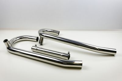 BMW R60 R75 R80 R90 R100 Twinshock Krümmer 38mm mit Interferenzrohr