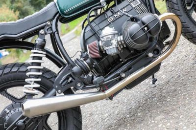 BMW R65 R80 R100 Monolever 2-2 Auspuffanlage hochgelegt mit ABE