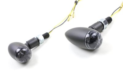 LED turn signal MICRO-BULLET tinted glass black