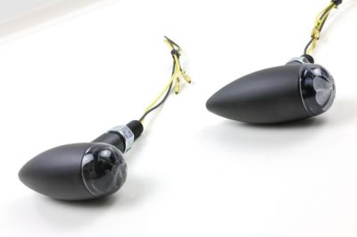 LED turn signal MICRO-BULLET tinted glass black