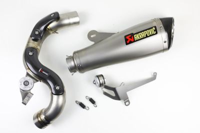 BMW R nineT 14-16 Akrapovic exhaust slip-on titanium top mounted silver