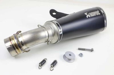 BMW R nineT 14-16 Akrapovic Auspuff Slip-On titan tiefe Montage schwarz