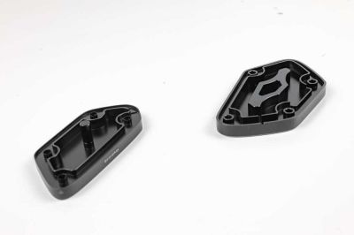 BMW R nineT 14-16 CNC cover set for clutch and brake reservoir black anodised