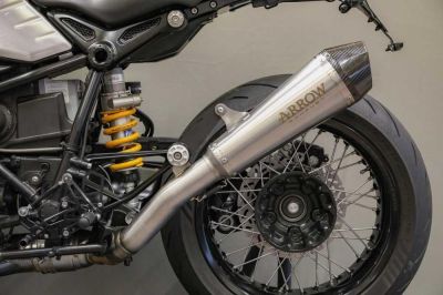 BMW R nineT 14-20 exhaust Arrow X-Kone Slip on with ABE deep mounting
