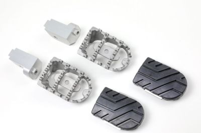 footrests made of cast stainless steel - perfect for BMW Paralever conversions