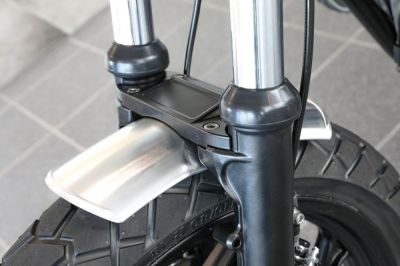 BMW mudgard for mounting under fork stabilizer, length 280mm, width 114mm