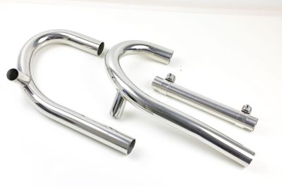 BMW R65 R80 R100 Monolver without oil cooler stainless steel manifold with interference tube