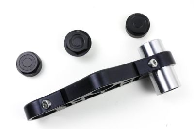 BMW R65 R80 R100 SE triple clamp 38,5mm for stub handlebars with TÜV