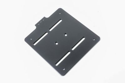 Kennzeichenplatte universal, schwarz pulverbeschichtet