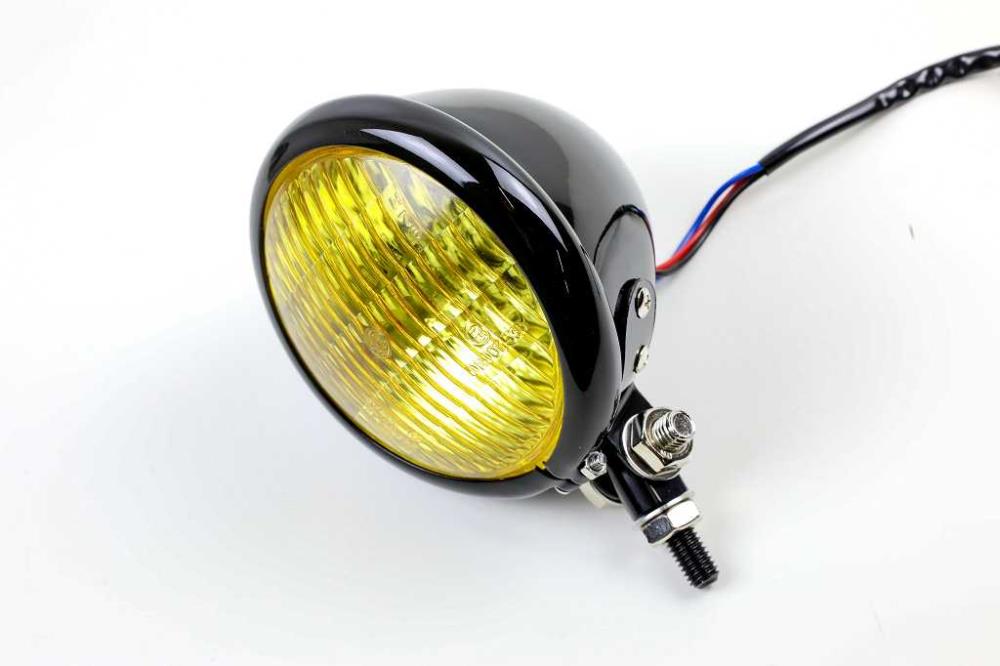 2X Motorrad Gelb/Weiße LED Scheinwerfer Zusatzscheinwerfer