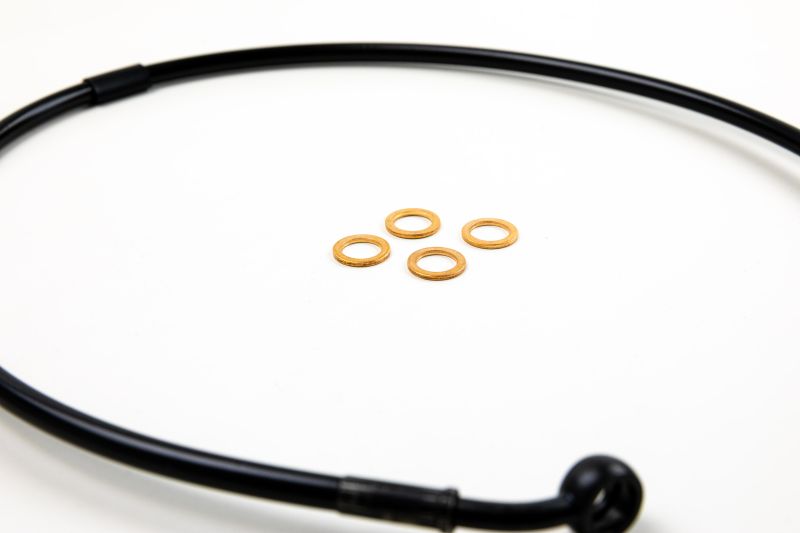 SE Stahlflex Bremsleitung f. originale Gabeln + mittelhoher Lenker (SE 22mm; 28,6mm)