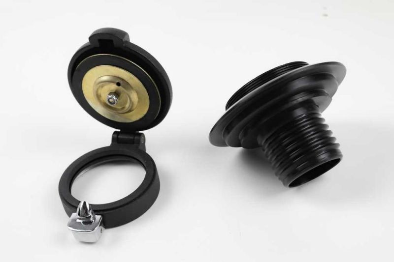 Tank cap Monza with adapter for BMW 2-valve models in black