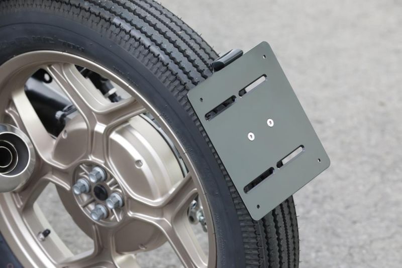 SE Monolever Twinshock central license plate holder with TÜV certificate for BMW R45 R65 R80 R100