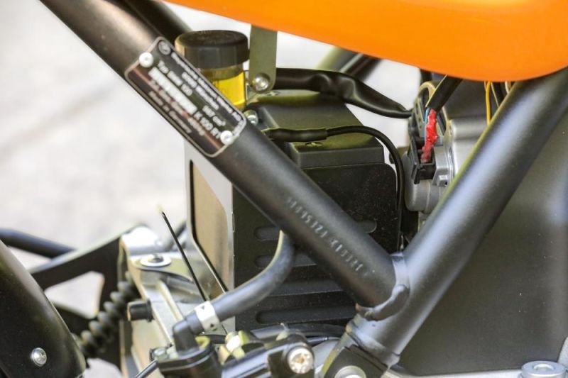 BMW K75 K100 battery box black powder-coated