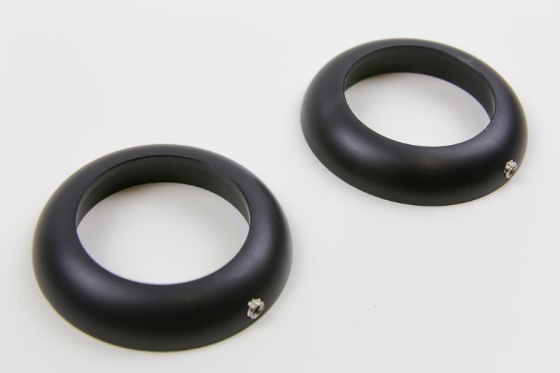 BMW R80 fork cover pair for lower original triple clamp black