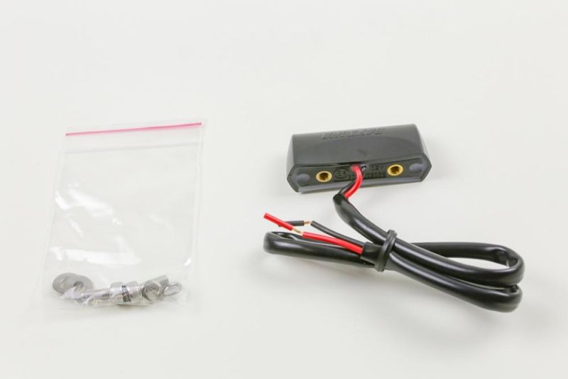 License plate light, black, E-gepr. UNIVERSAL