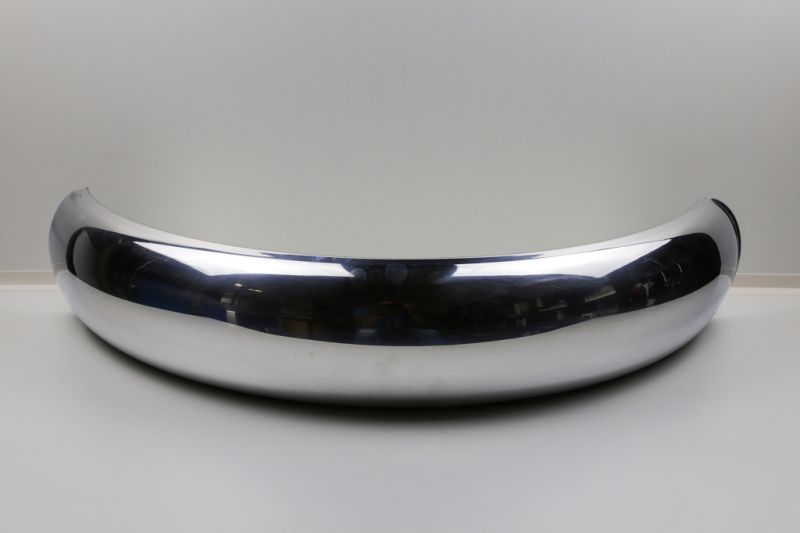 Aluminium rear fender polished, length 1000mm, width 145mm