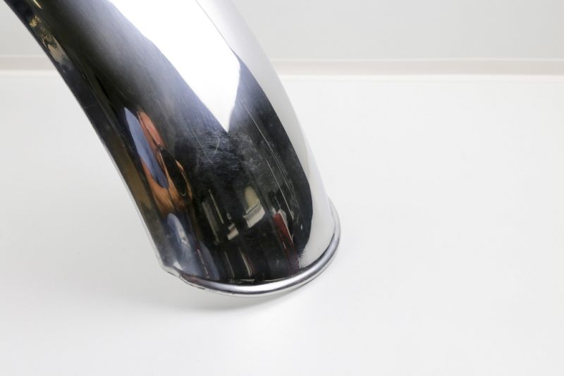 Aluminium rear fender polished, length 1000mm, width 145mm