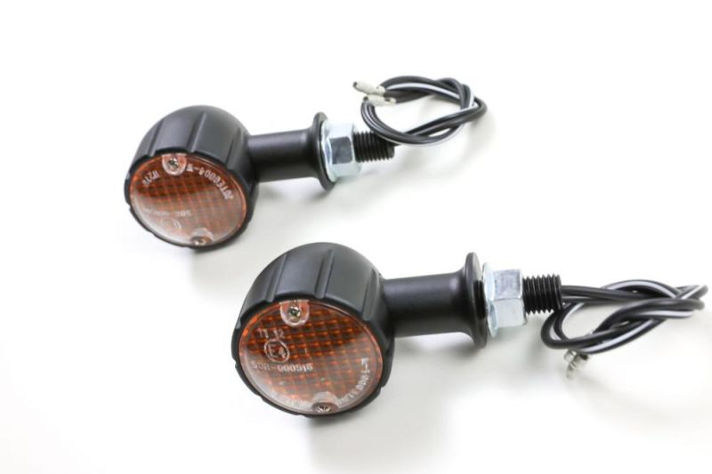 Mini-Blinker ARIZONA, Alu, E-geprüft, kurzer Stiel, schwarz