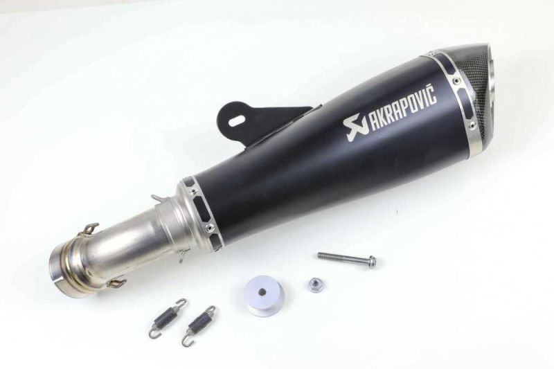 BMW R nineT 14-16 Akrapovic Auspuff Slip-On titan tiefe Montage schwarz