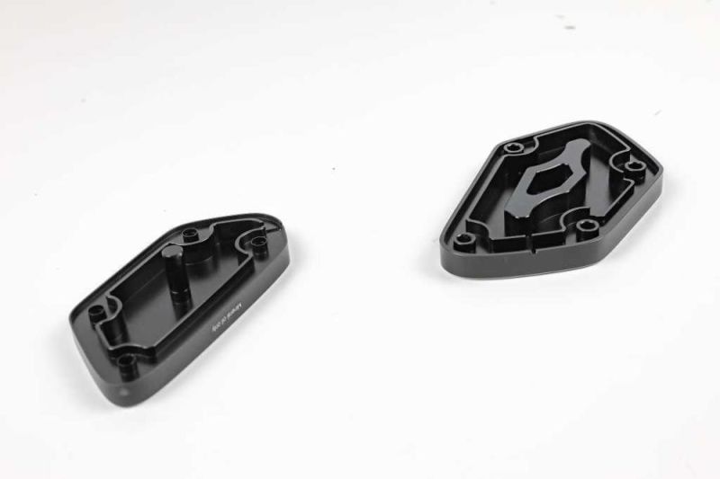 BMW R nineT 14-16 CNC cover set for clutch and brake reservoir black anodised