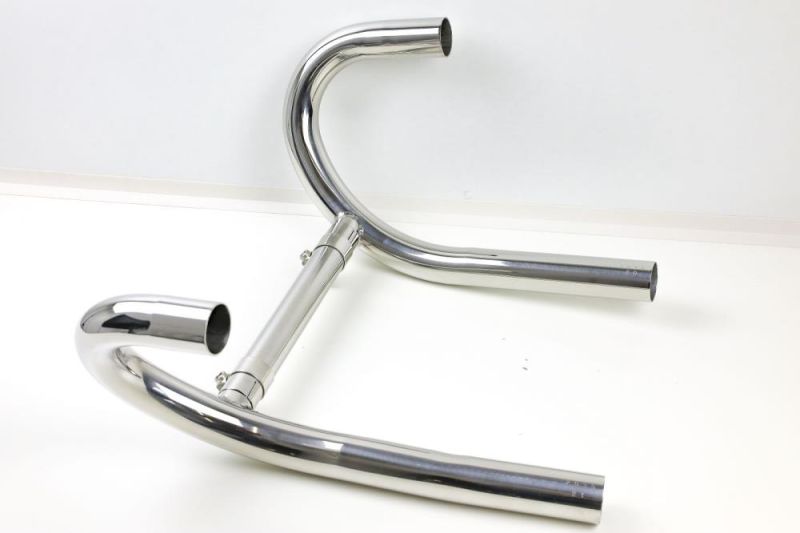 BMW R65 R80 R100 Monolver without oil cooler stainless steel manifold with interference tube