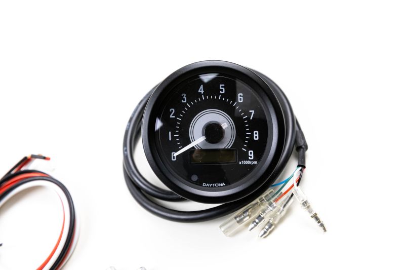 Daytona Velona 60 tachometer 9000rpm, black