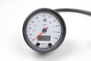 Acewell 085 Tacho mit Geschwindigkeitsanzeige in weiß