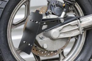 BMW K75 K100 Monolever Kennzeichenträger seitlich am Kardan